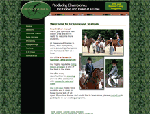 Tablet Screenshot of greenwoodstables.com
